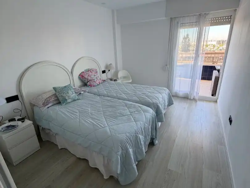 Bedroom of Flat for rent in Santa Pola  with Air Conditioner, Terrace and Balcony