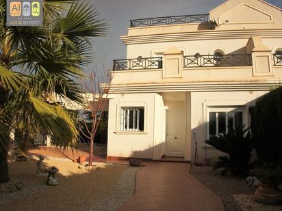 Exterior view of Single-family semi-detached for sale in La Nucia  with Air Conditioner, Private garden and Terrace