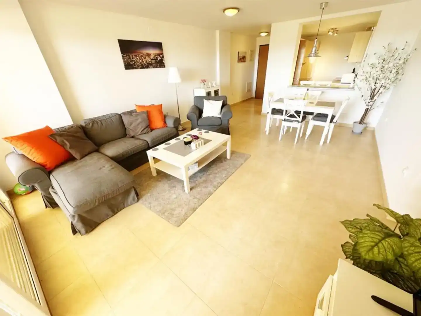 Wohnzimmer von Wohnung zur Miete in Torre-Pacheco mit Klimaanlage und Balkon