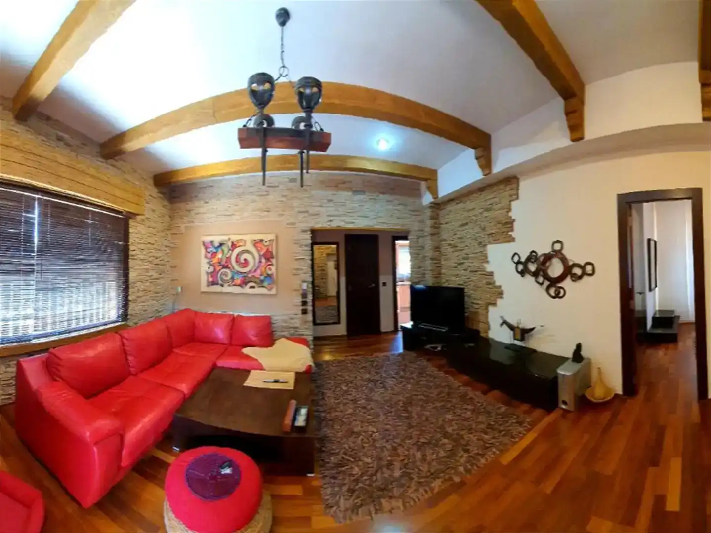 Sala de estar de Casa o chalet en venta en La Pobla de Vallbona con Aire acondicionado, Piscina y Balcón
