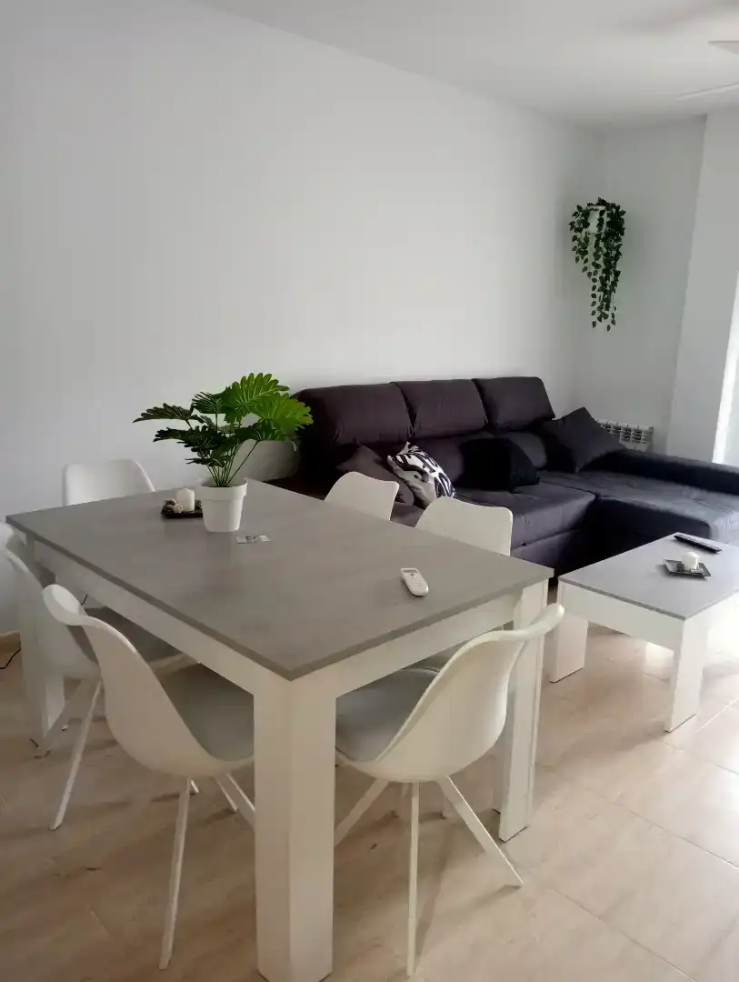Sala d'estar de Dúplex de lloguer en Candeleda amb Aire condicionat, Moblat i Forn