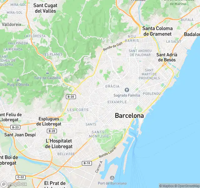Vista exterior de Piso en venta en Barcelona