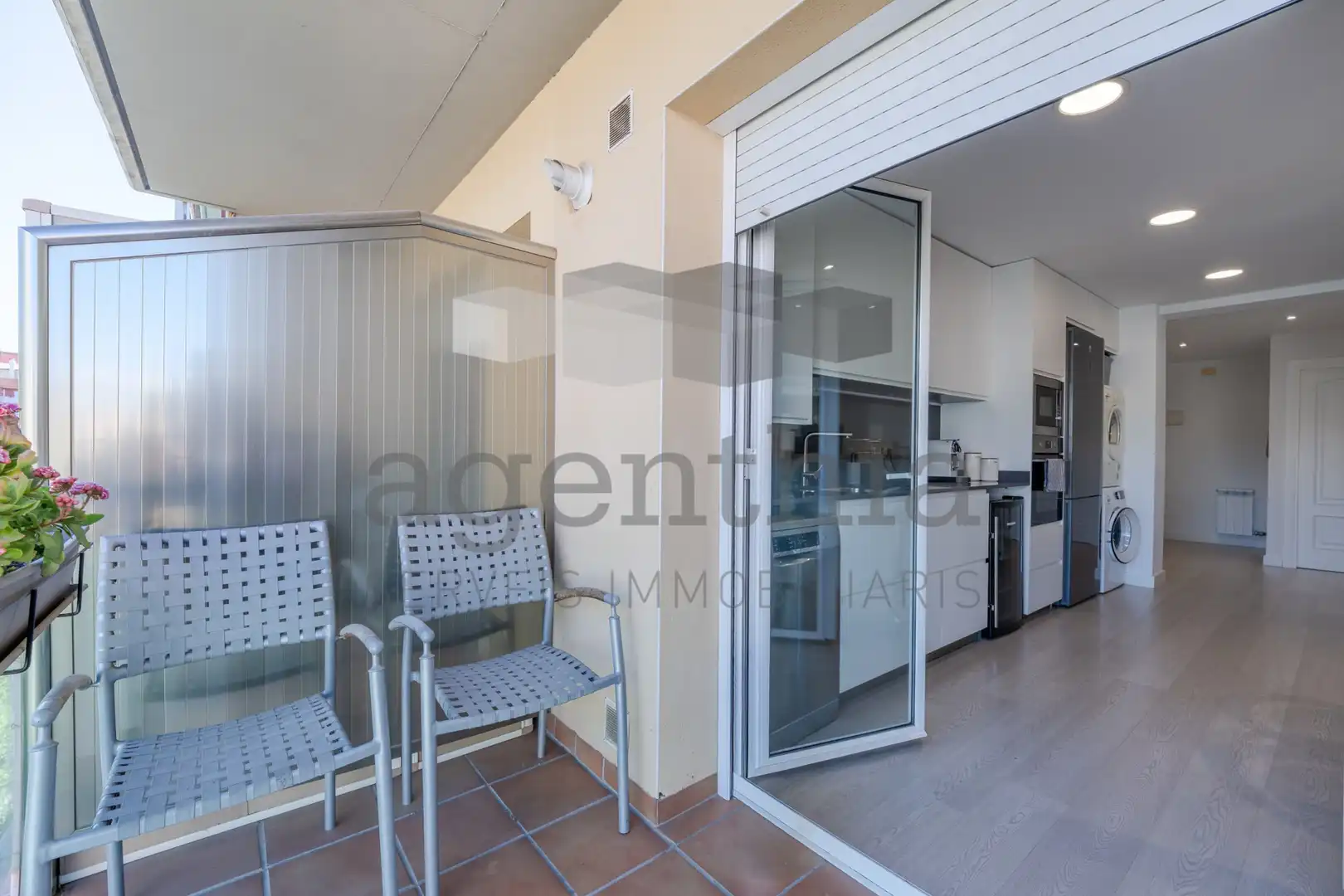 Terrace of Flat for sale in Girona  with Air Conditioner, Heating and Balcony