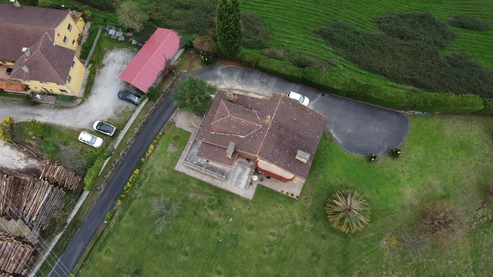 Vista exterior de Casa o chalet en venta en Siero con Calefacción, Jardín privado y Parquet