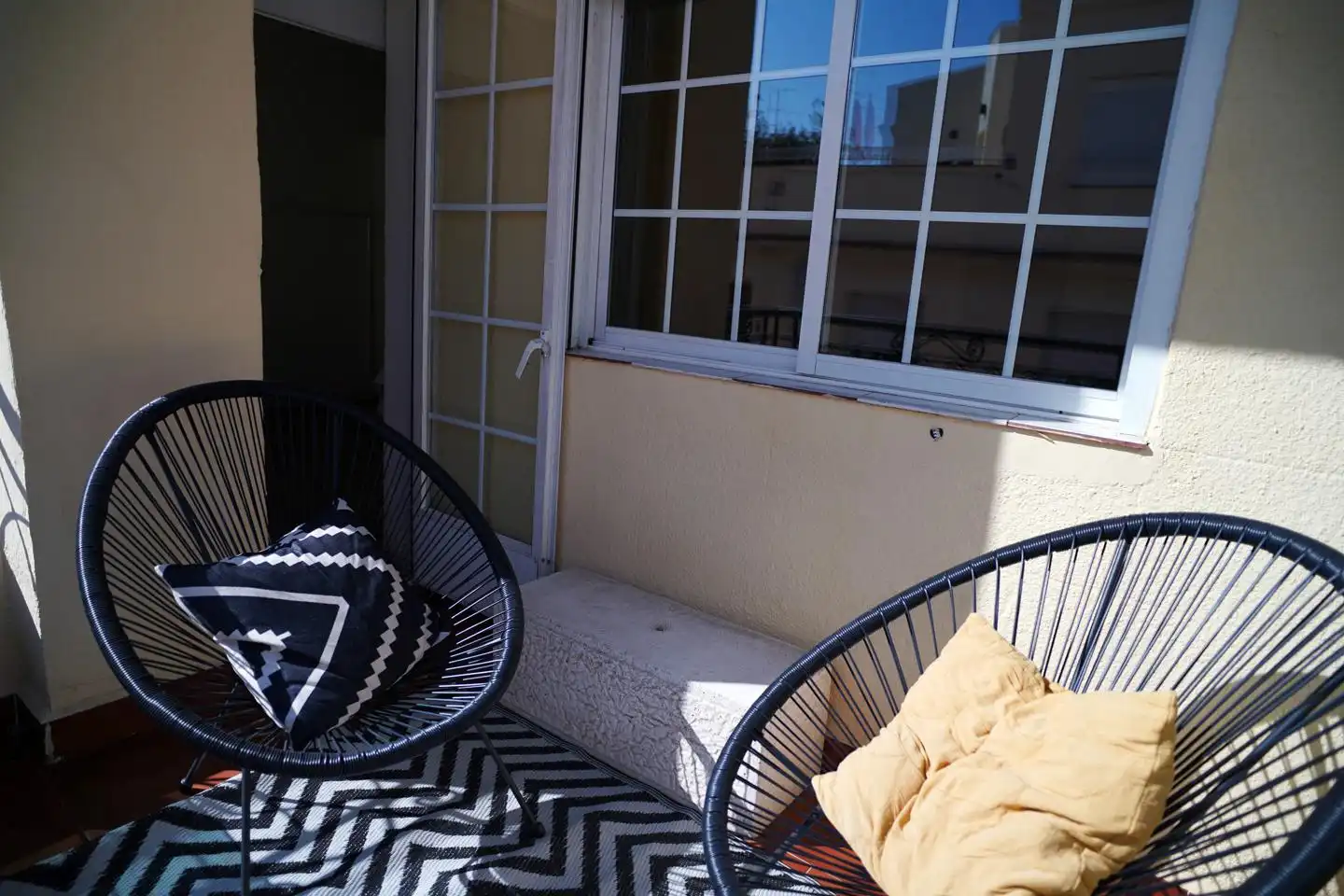 Terraza de Apartamento de alquiler en Madrid con Aire acondicionado, Calefacción y Parquet