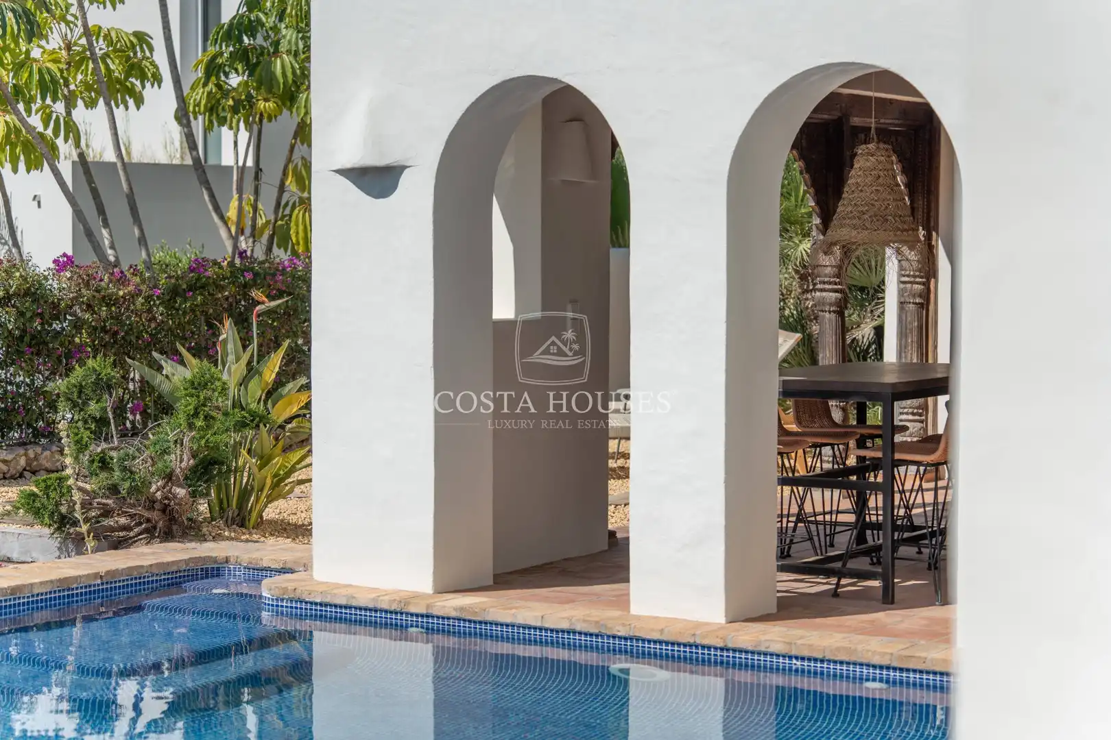Terrassa de Casa o xalet en venda en Moraira amb Aire condicionat, Calefacció i Jardí privat