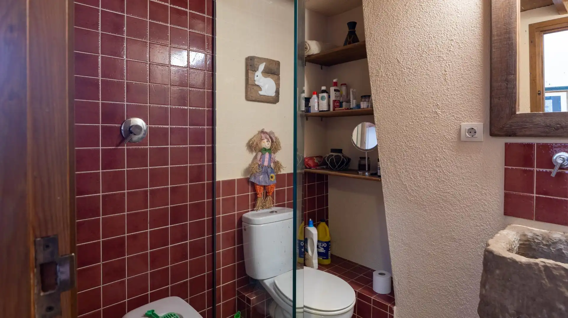 Baño de Finca rústica en venta en El Bruc con Calefacción y Terraza
