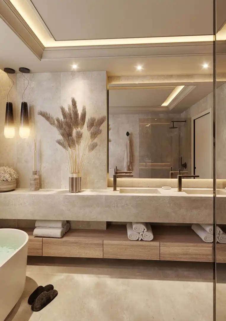 Baño de Planta baja en venta en Estepona con Aire acondicionado, Jardín privado y Terraza