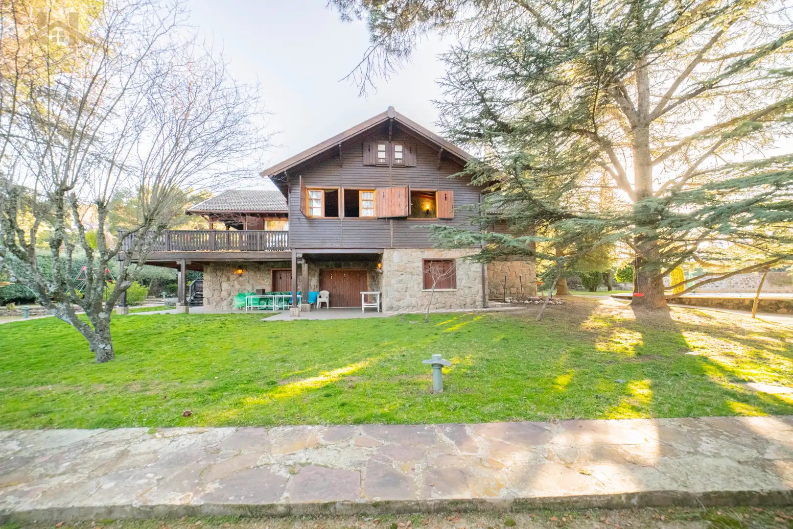 Vista exterior de Casa o chalet en venta en Collado Mediano con Calefacción, Jardín privado y Piscina
