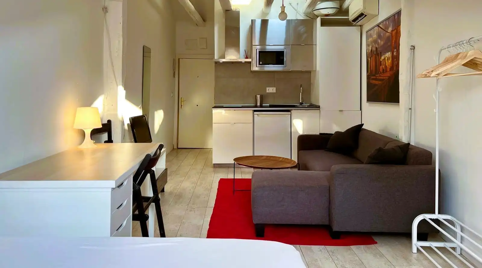 Wohnzimmer von Wohnung zur Miete in Madrid mit Klimaanlage, Heizung und Möbliert