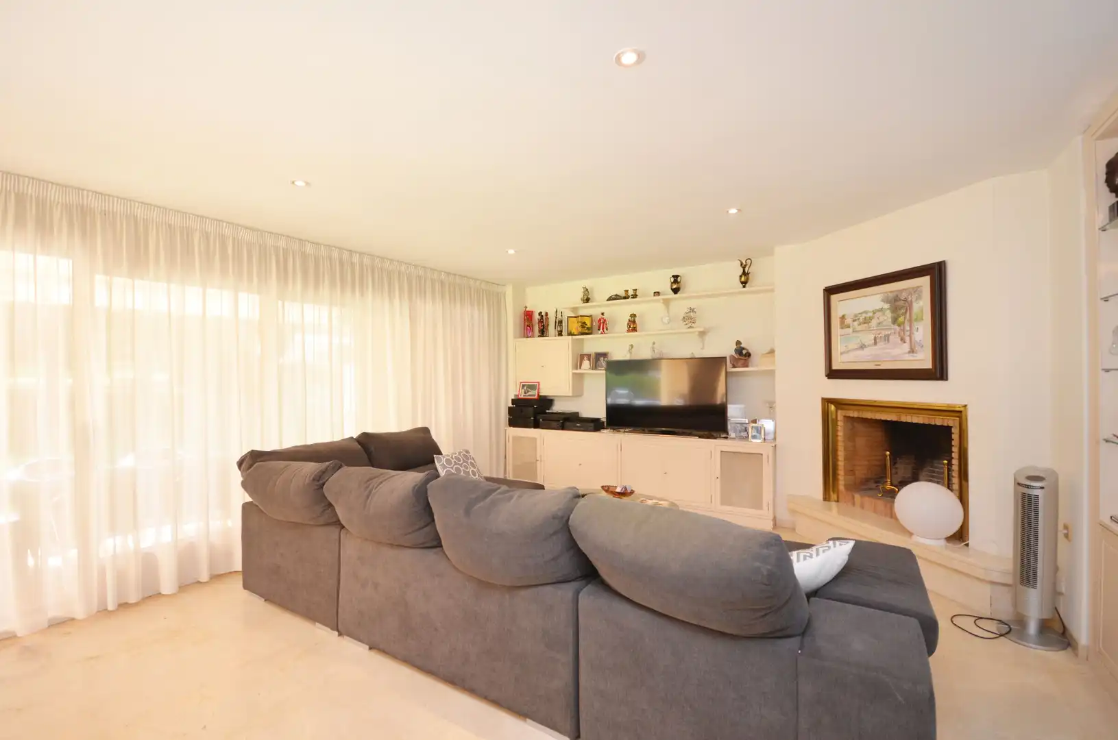 Sala d'estar de Casa o xalet en venda en Santa Cristina d'Aro amb Calefacció, Jardí privat i Terrassa