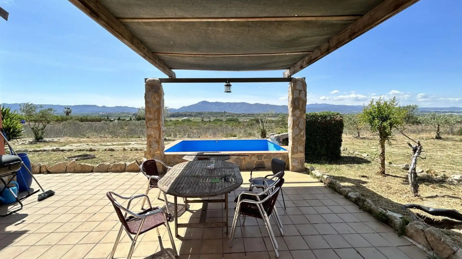 Terrasse von Country house zum Verkauf in La Pobla del Duc