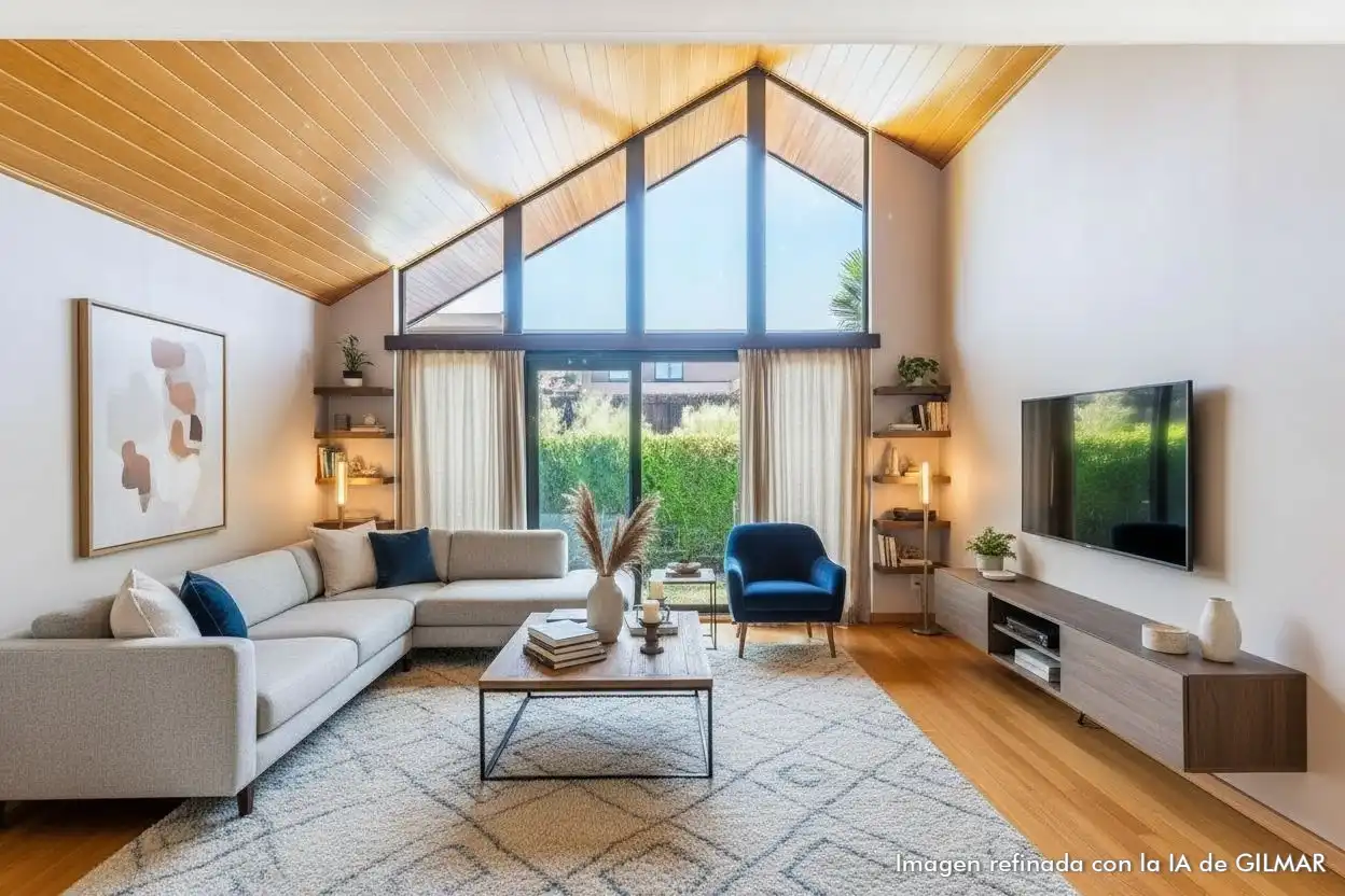 Sala de estar de Casa o chalet en venta en Las Rozas de Madrid con Aire acondicionado, Calefacción y Jardín privado