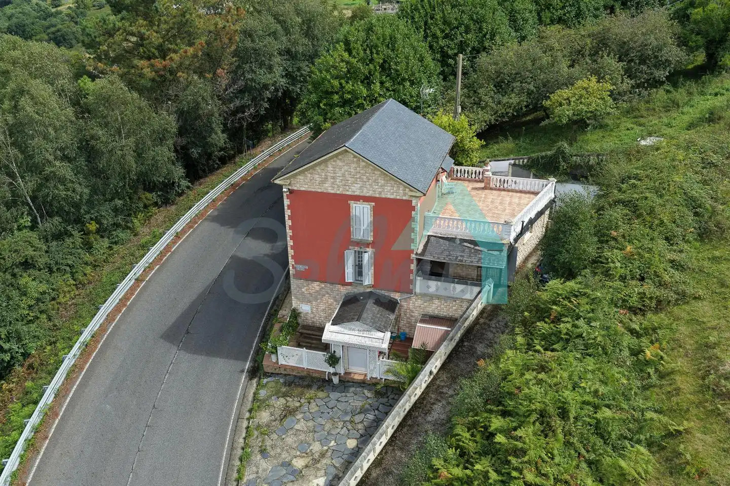 Exterior view of Houses for sale in Coaña  with Heating, Terrace and Furnished