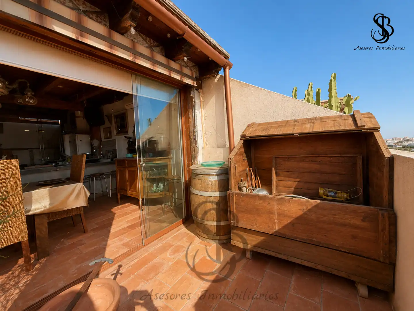 Terraza de Ático en venta en San Vicente del Raspeig / Sant Vicent del Raspeig con Aire acondicionado, Calefacción y Parquet