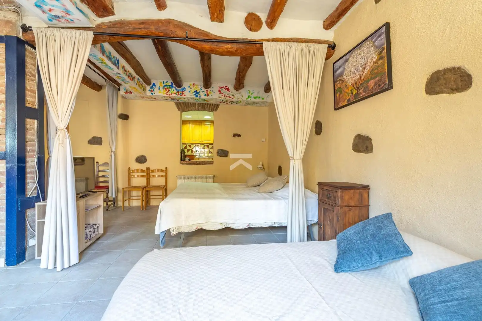 Bedroom of Houses for sale in Torroja del Priorat  with Heating, Terrace and Furnished