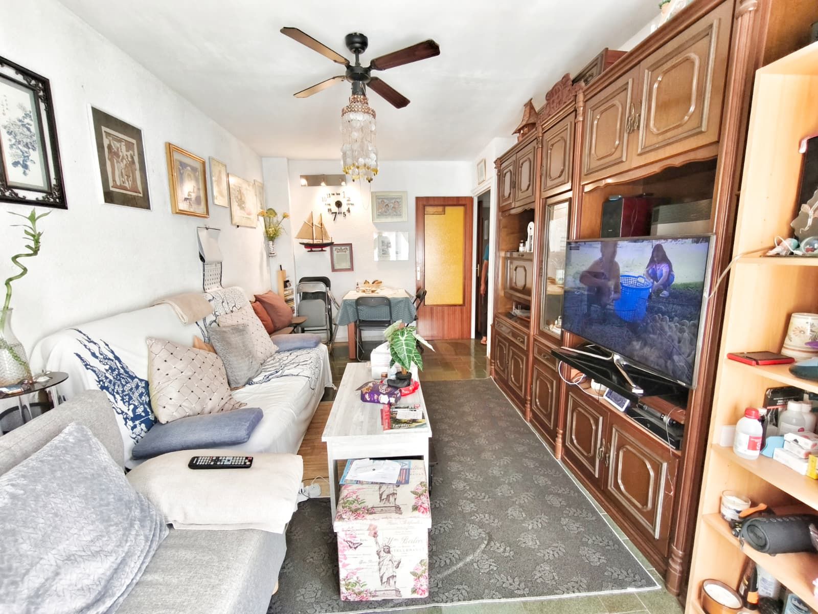 Living room of Flat for sale in Lloret de Mar  with Heating, Private garden and Balcony