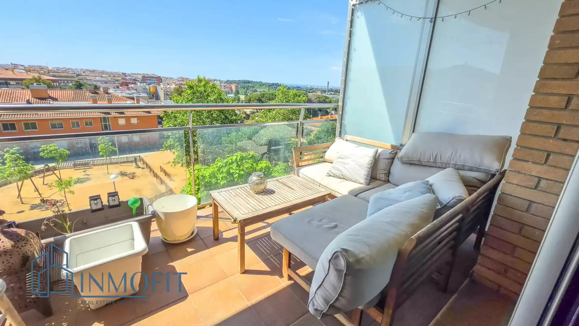 Terraza de Apartamento en venta en Blanes con Aire acondicionado, Calefacción y Parquet