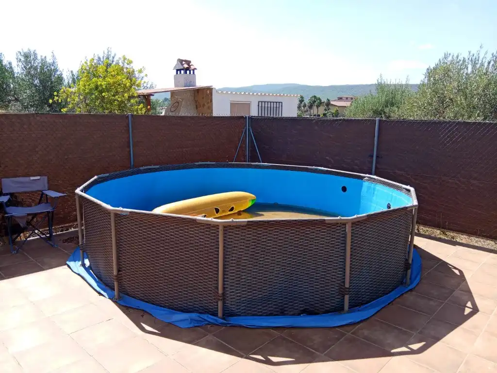 Schwimmbecken von Country house zum Verkauf in Calles mit Privatgarten, Terrasse und Abstellraum