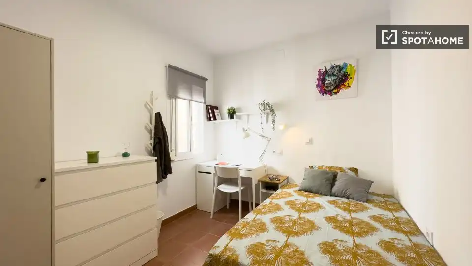 Habitación de Piso para compartir en L'Hospitalet de Llobregat con Aire acondicionado, Calefacción y Amueblado
