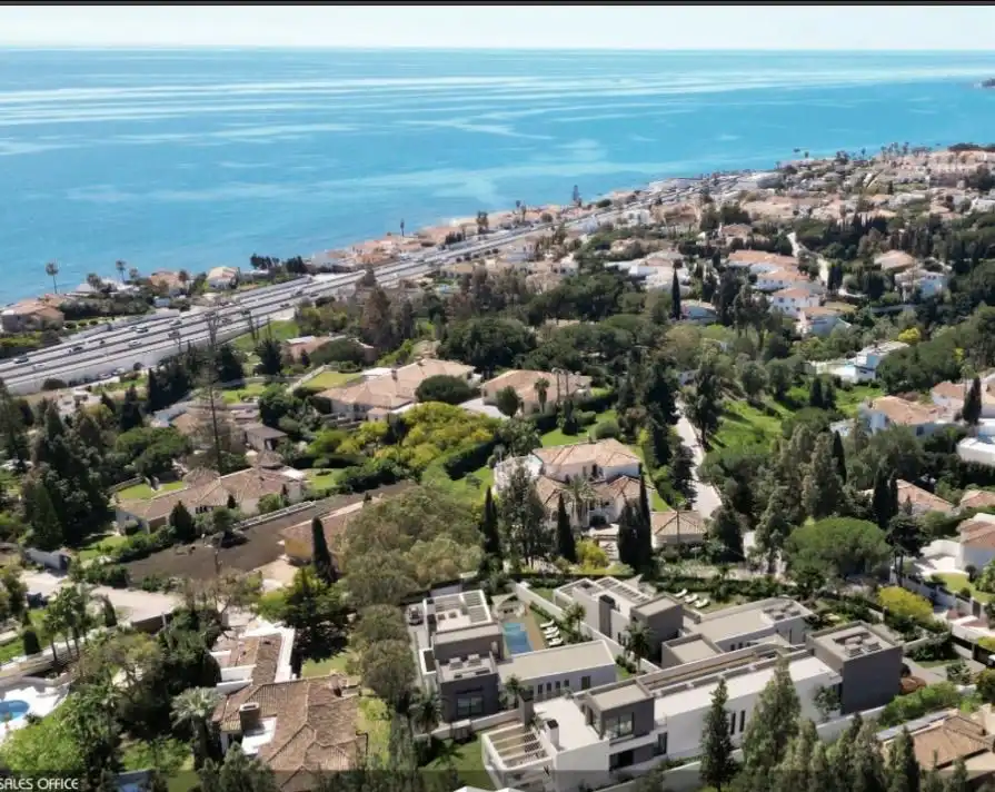 Vista exterior de Casa o chalet en venta en Mijas con Aire acondicionado, Calefacción y Jardín privado
