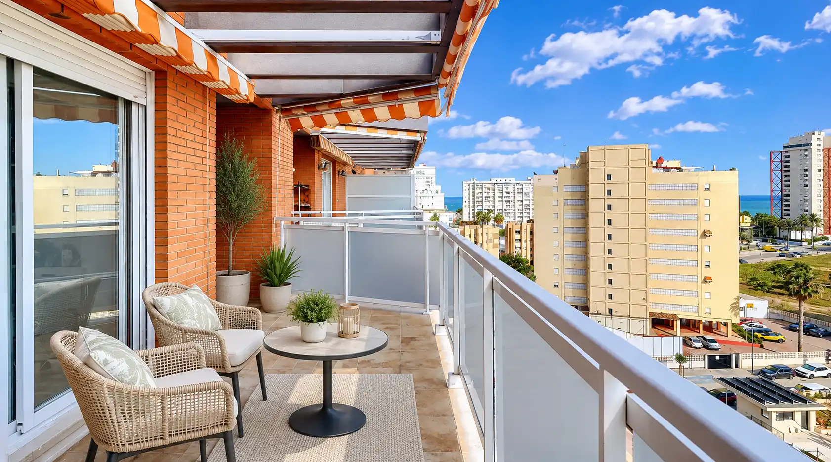 Terraza de Piso en venta en La Pobla de Farnals con Aire acondicionado, Jardín privado y Terraza