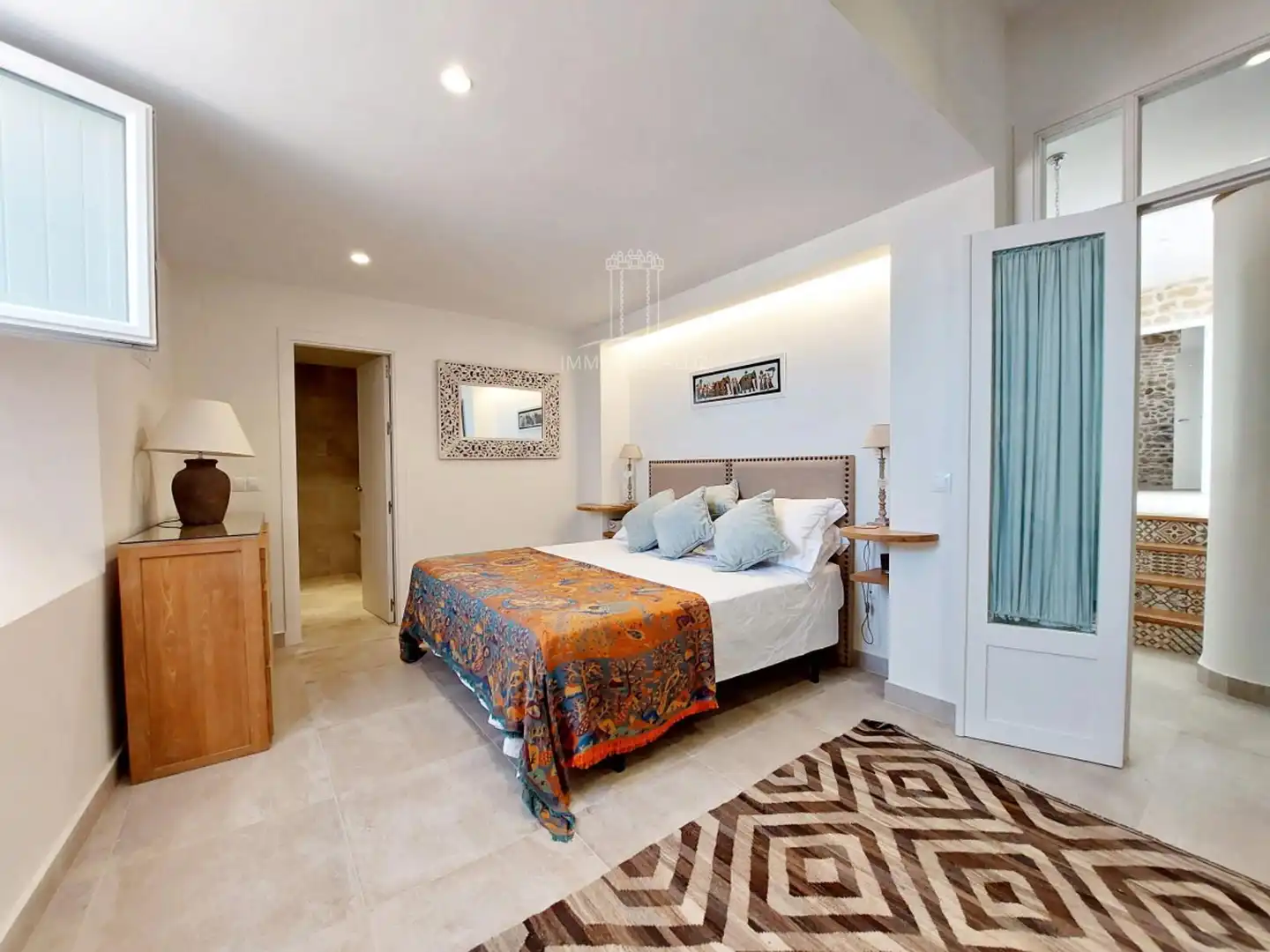 Schlafzimmer von Einfamilien-Reihenhaus zum Verkauf in Medina Sidonia mit Klimaanlage und Heizung