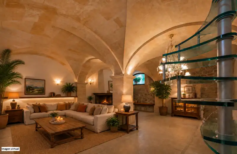 Sala de estar de Casa o chalet en venta en Porreres con Aire acondicionado, Calefacción y Terraza