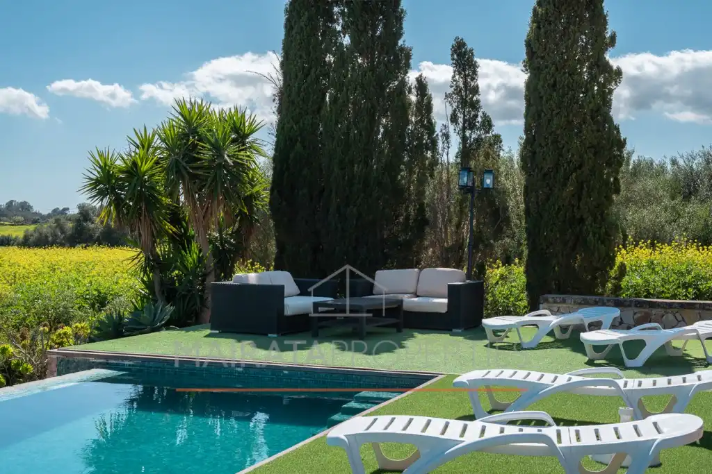 Piscina de Finca rústica en venda en Felanitx amb Aire condicionat, Jardí privat i Terrassa