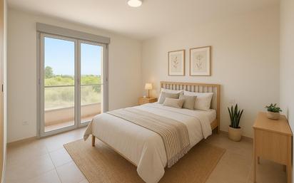 Bedroom of Flat for sale in La Pobla Llarga  with Swimming Pool, Balcony and Community pool