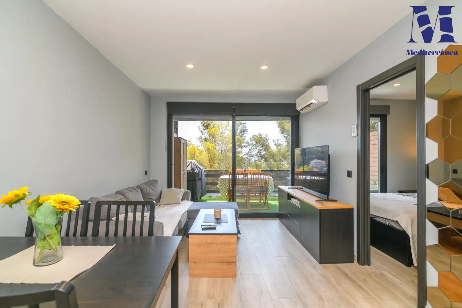 Sala d'estar de Apartament en venda en Castelldefels amb Aire condicionat, Calefacció i Terrassa