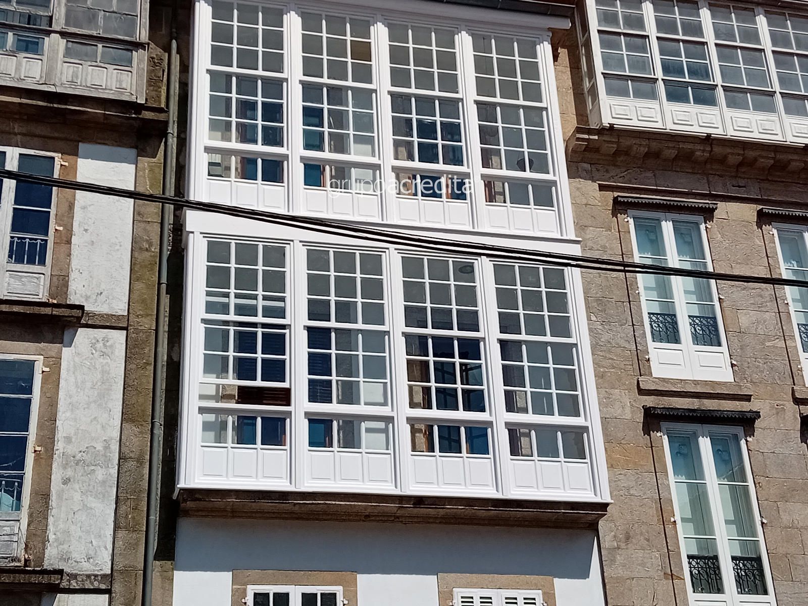 Exterior view of Flat for sale in Santiago de Compostela   with Heating, Parquet flooring and Terrace