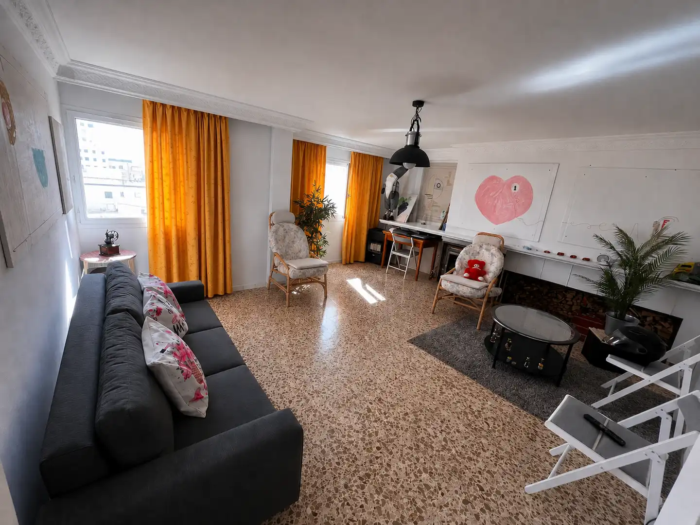 Sala d'estar de Pis en venda en  Palma de Mallorca amb Aire condicionat i Terrassa