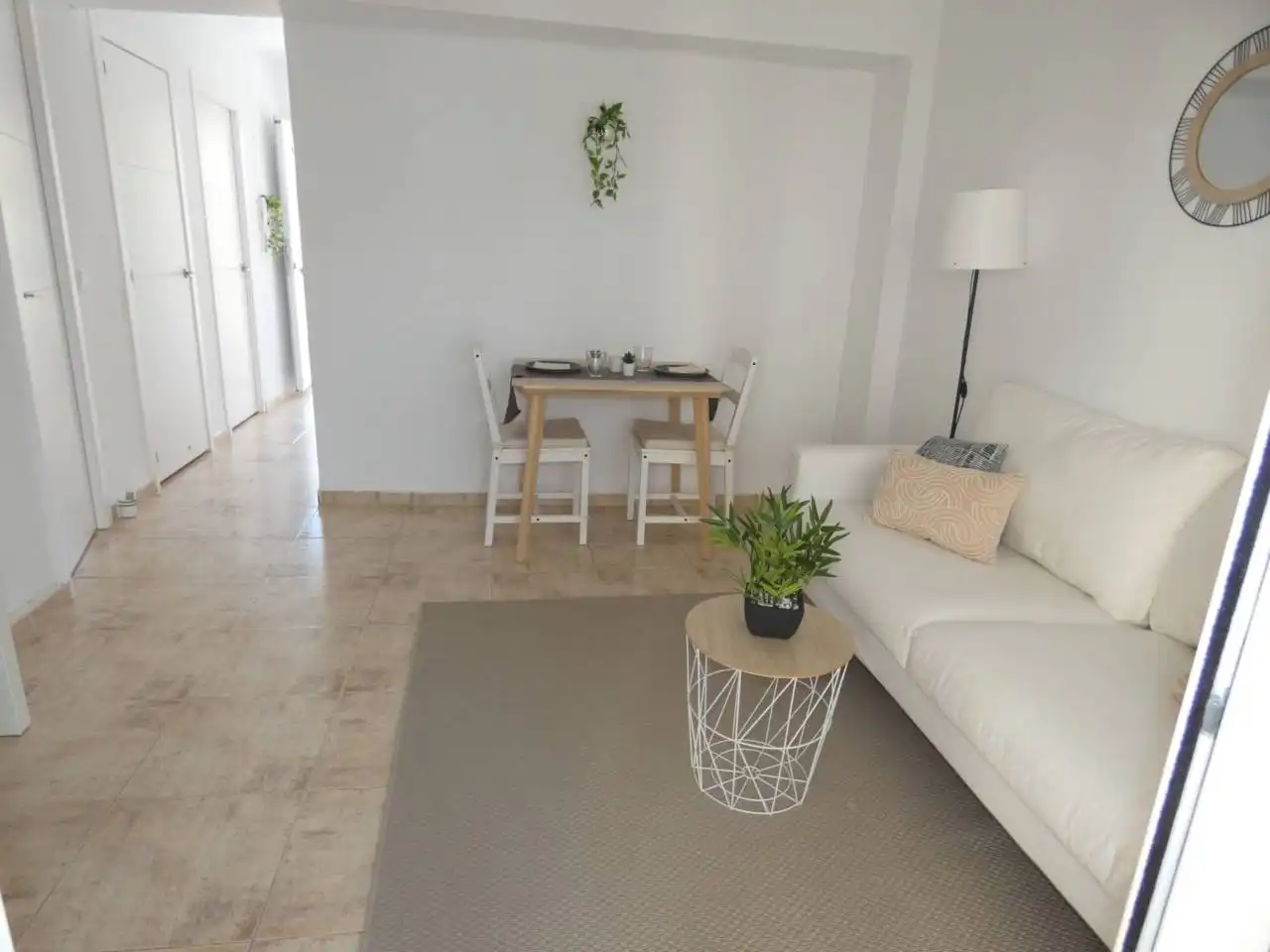 Sala d'estar de Apartament en venda en Peñíscola / Peníscola amb Terrassa i Moblat