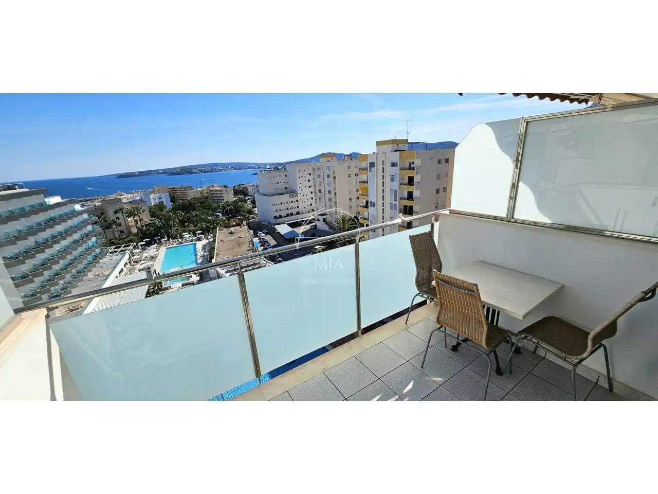 Terraza de Estudio de alquiler en Calvià con Aire acondicionado, Terraza y Amueblado