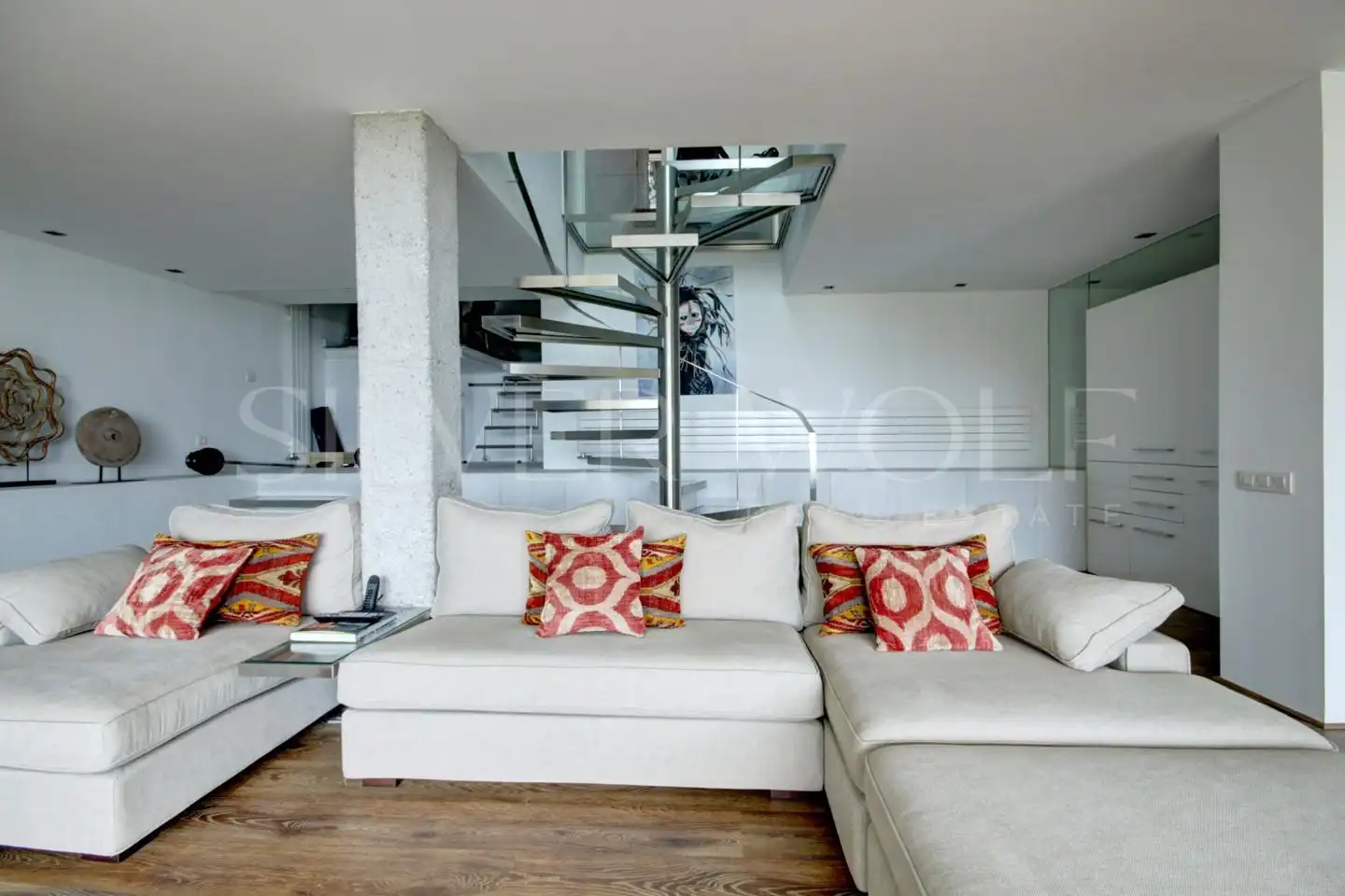 Sala de estar de Casa o chalet en venta en Sitges con Aire acondicionado, Calefacción y Jardín privado