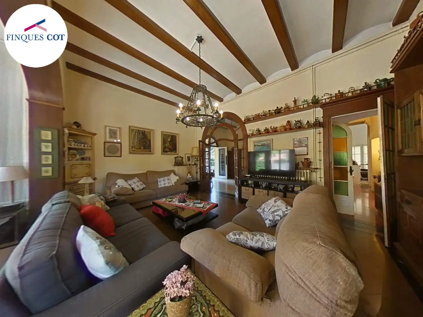 Wohnzimmer von Haus oder Chalet zum Verkauf in Cardedeu mit Heizung, Möbliert und Balkon