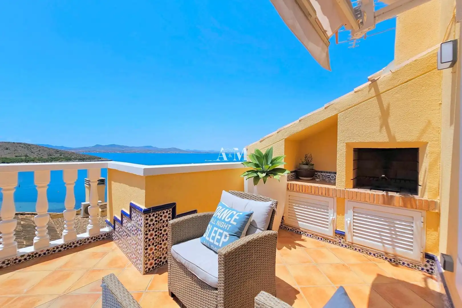Terrace of Detached homes for rent in La Manga del Mar Menor  with Air Conditioner, Heating and Terrace