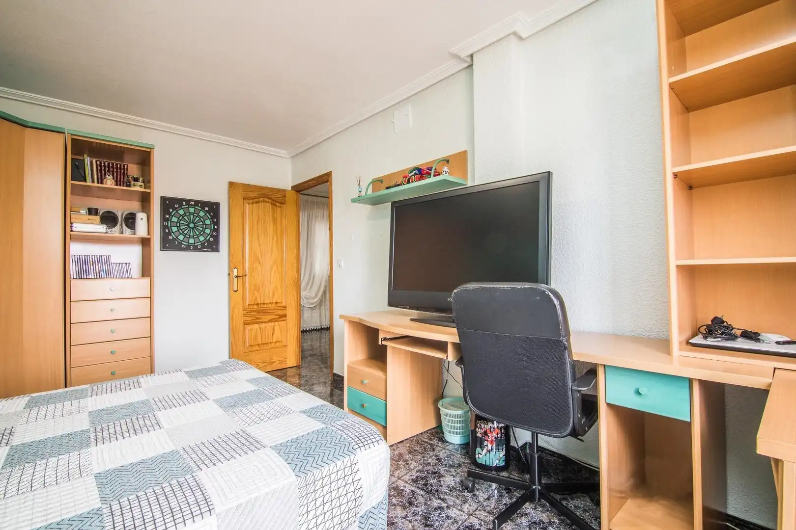 Schlafzimmer von Haus oder Chalet zum Verkauf in Elche / Elx mit Klimaanlage, Privatgarten und Terrasse