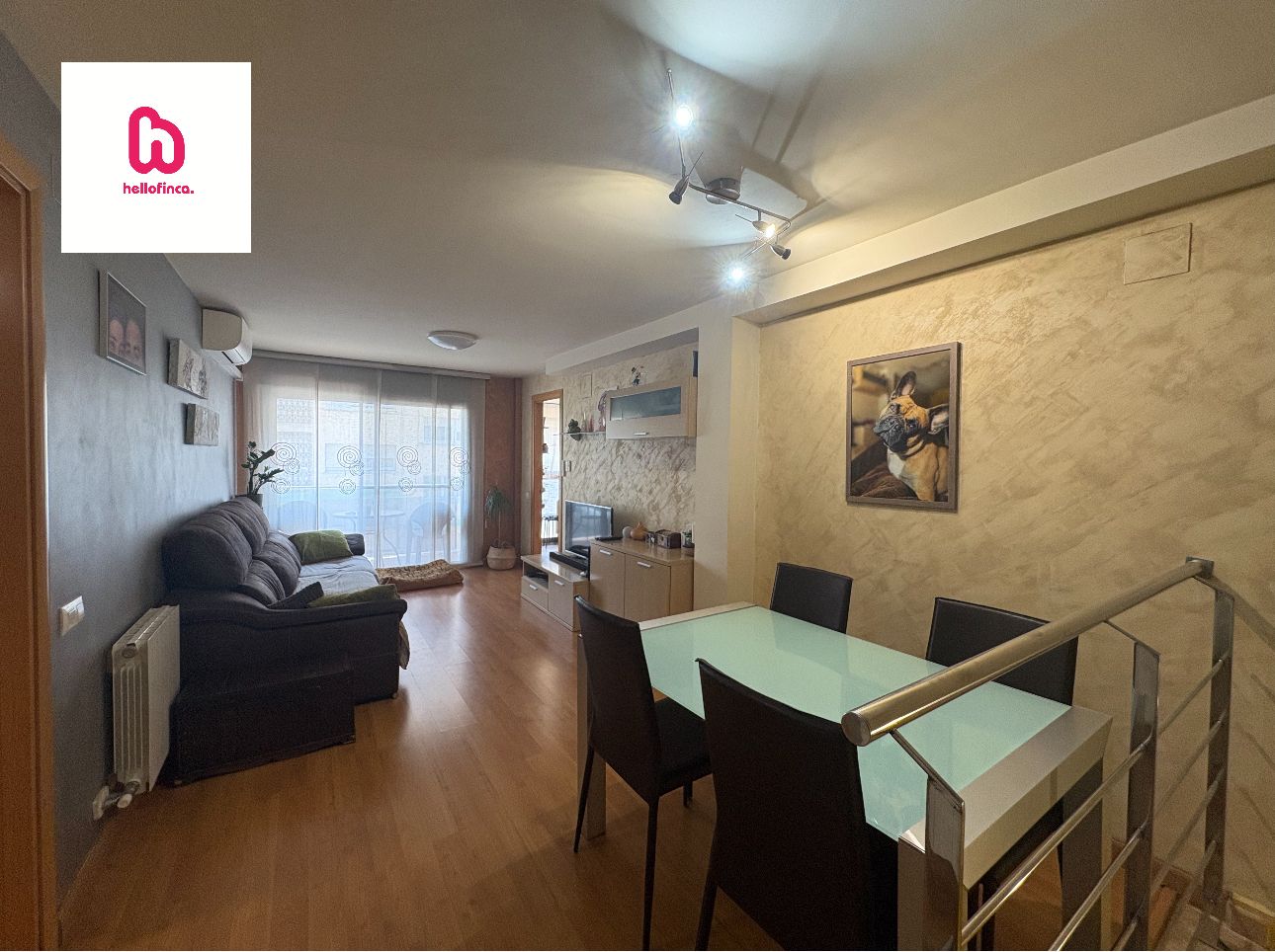 Living room of Duplex for sale in Vallirana  with Air Conditioner, Heating and Parquet flooring