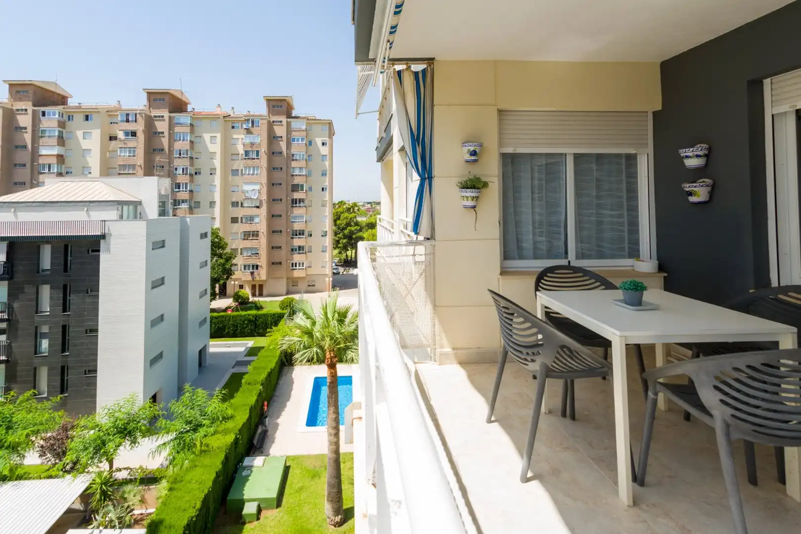 Terrasse von Wohnungen zum Verkauf in Benicasim / Benicàssim mit Privatgarten, Terrasse und Gemeinschaftspool