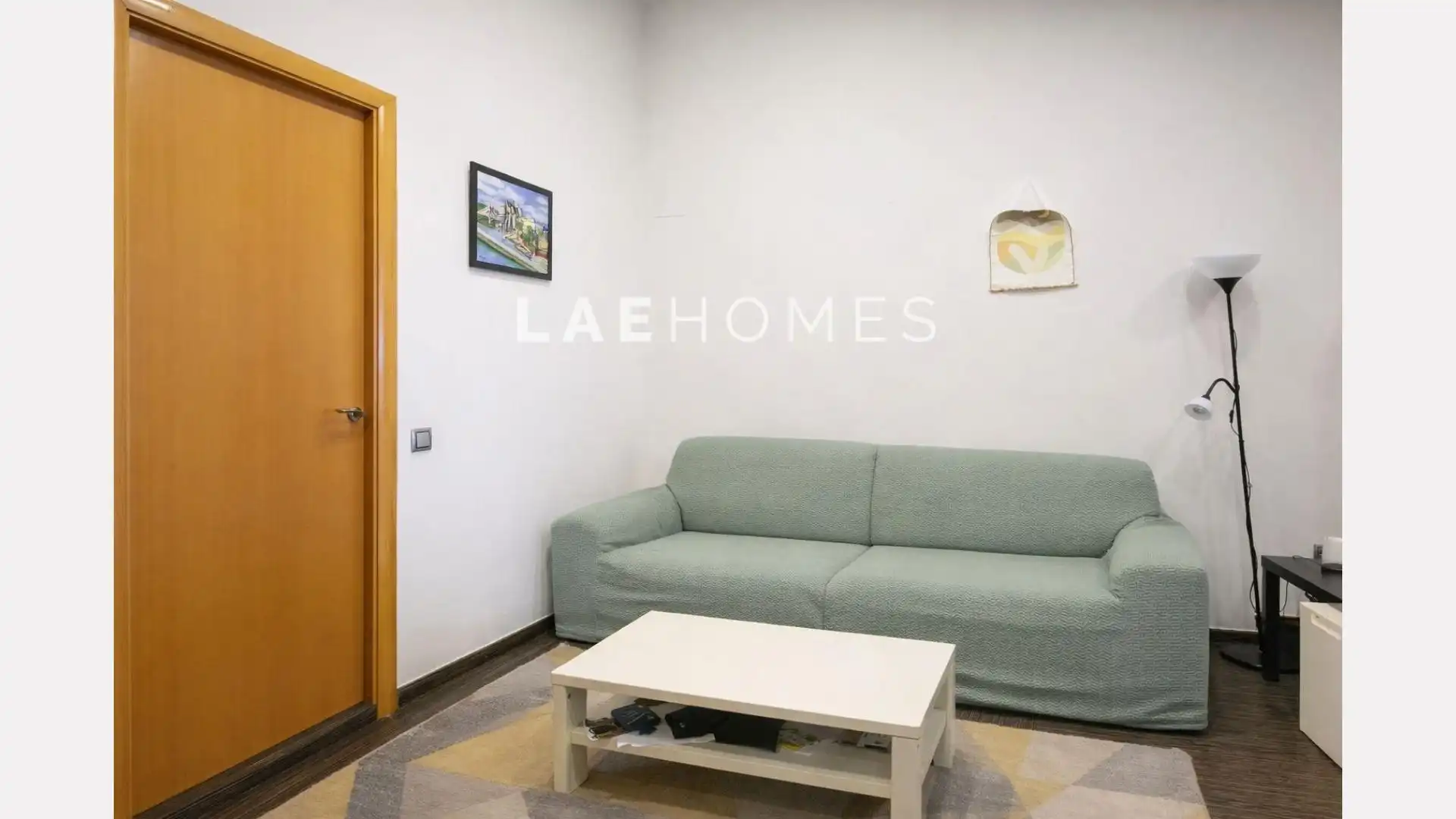 Sala de estar de Ático en venta en Badalona con Aire acondicionado, Calefacción y Amueblado