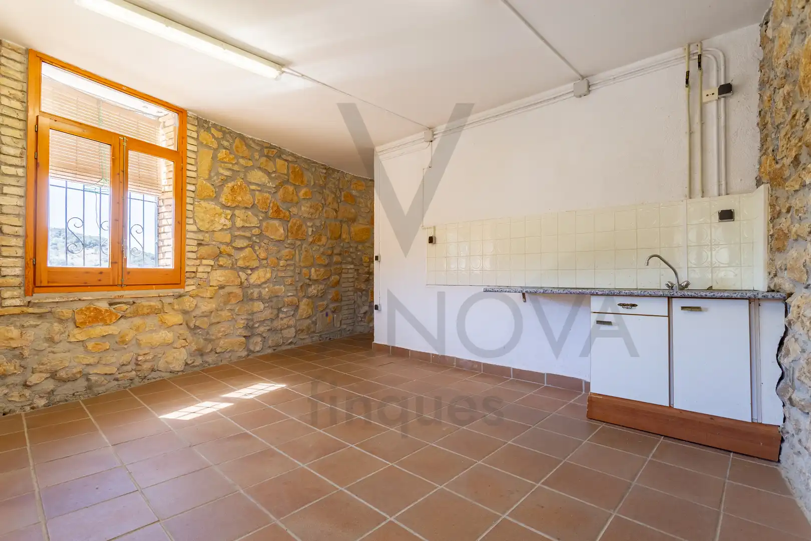 Cocina de Finca rústica en venta en Vilanova de Prades con Calefacción, Terraza y Trastero
