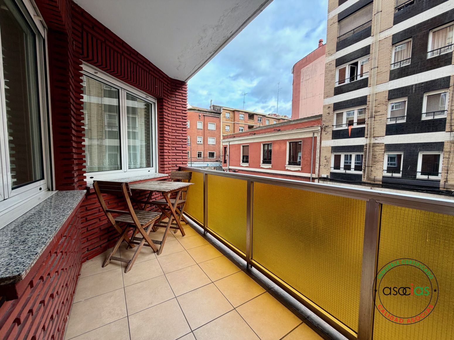 Balcony of Flat for sale in Gijón   with Heating, Terrace and Furnished