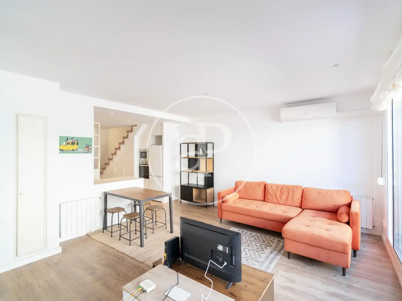 Wohnzimmer von Dachboden zum Verkauf in L'Hospitalet de Llobregat mit Klimaanlage, Heizung und Terrasse