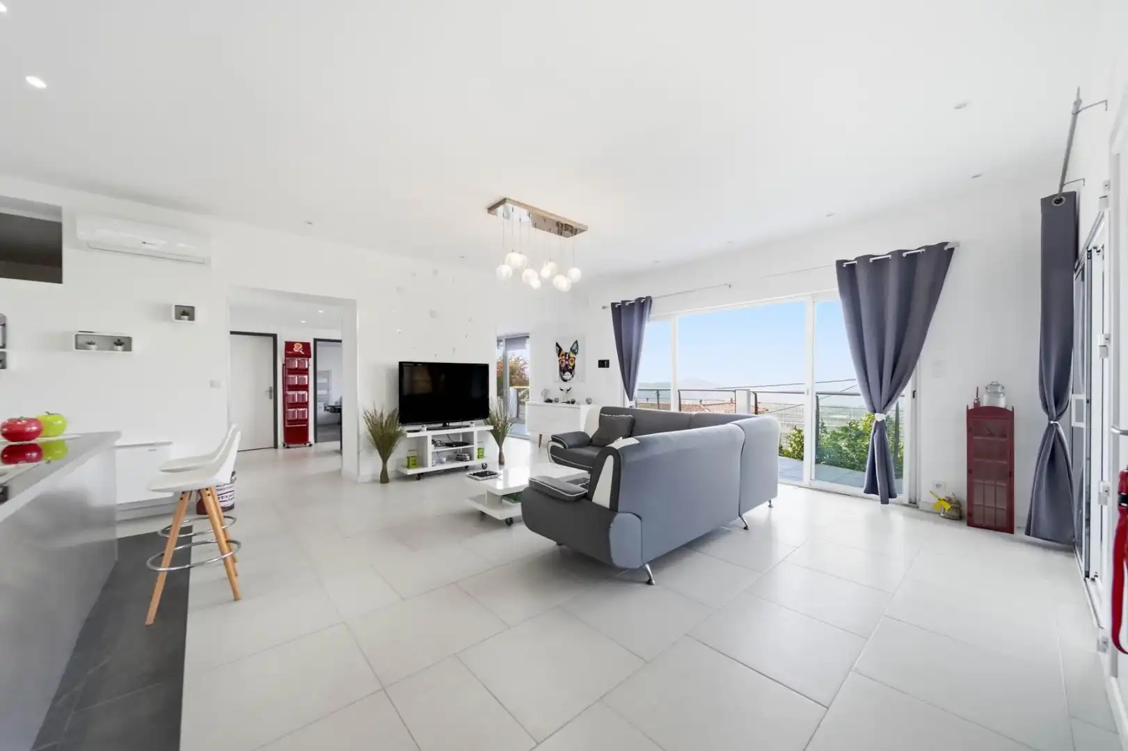 Living room of Houses for sale in Roses  with Terrace and Swimming Pool