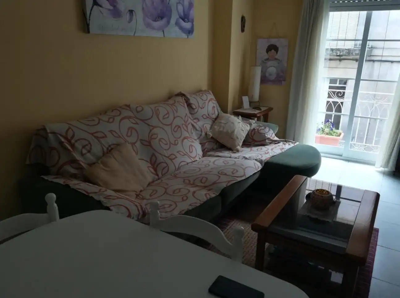 Wohnzimmer von Wohnung zur Miete in Ourense Capital  mit Heizung, Möbliert und Balkon