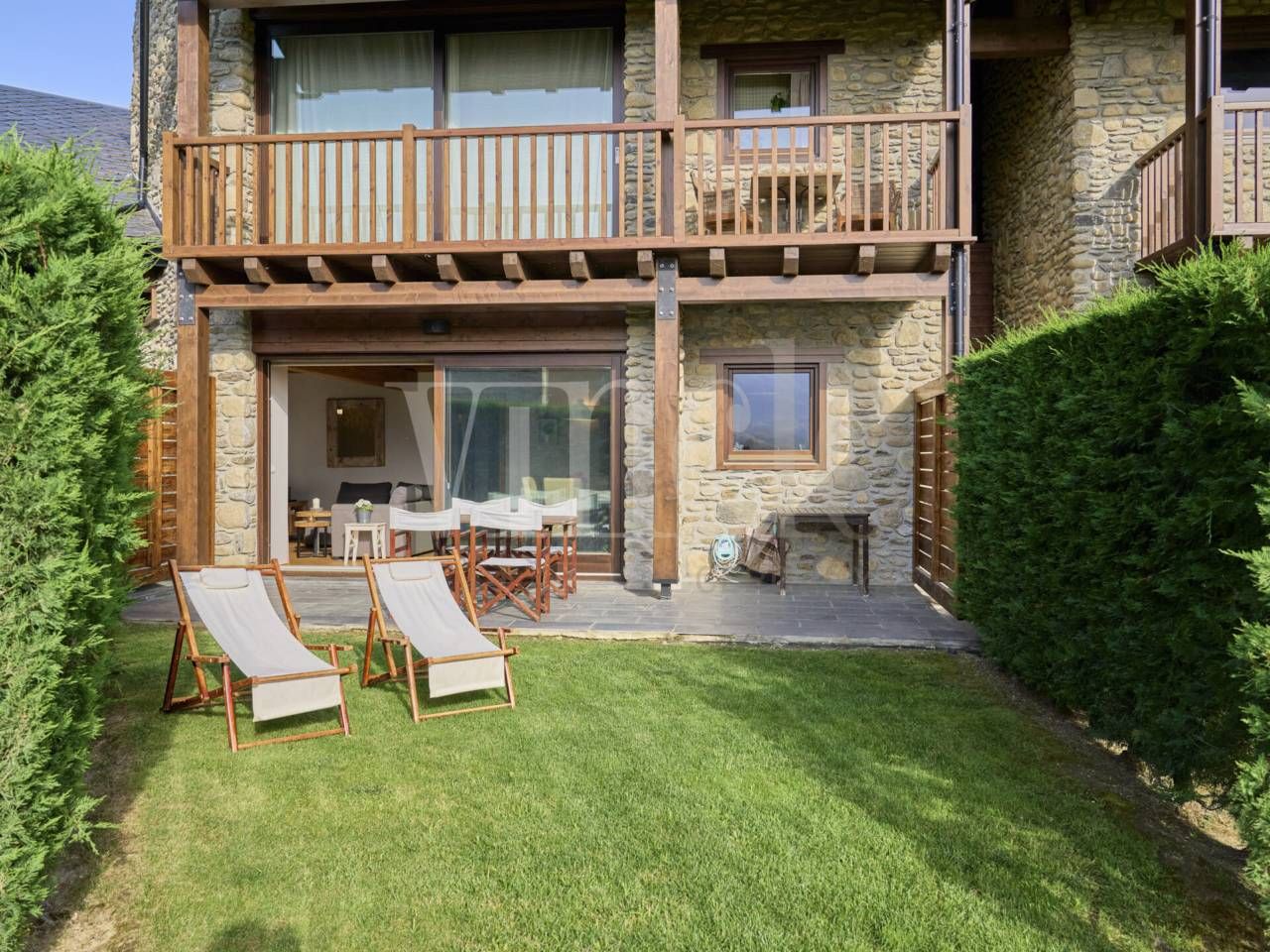 Terrace of Flat for sale in Fontanals de Cerdanya  with Heating, Private garden and Parquet flooring