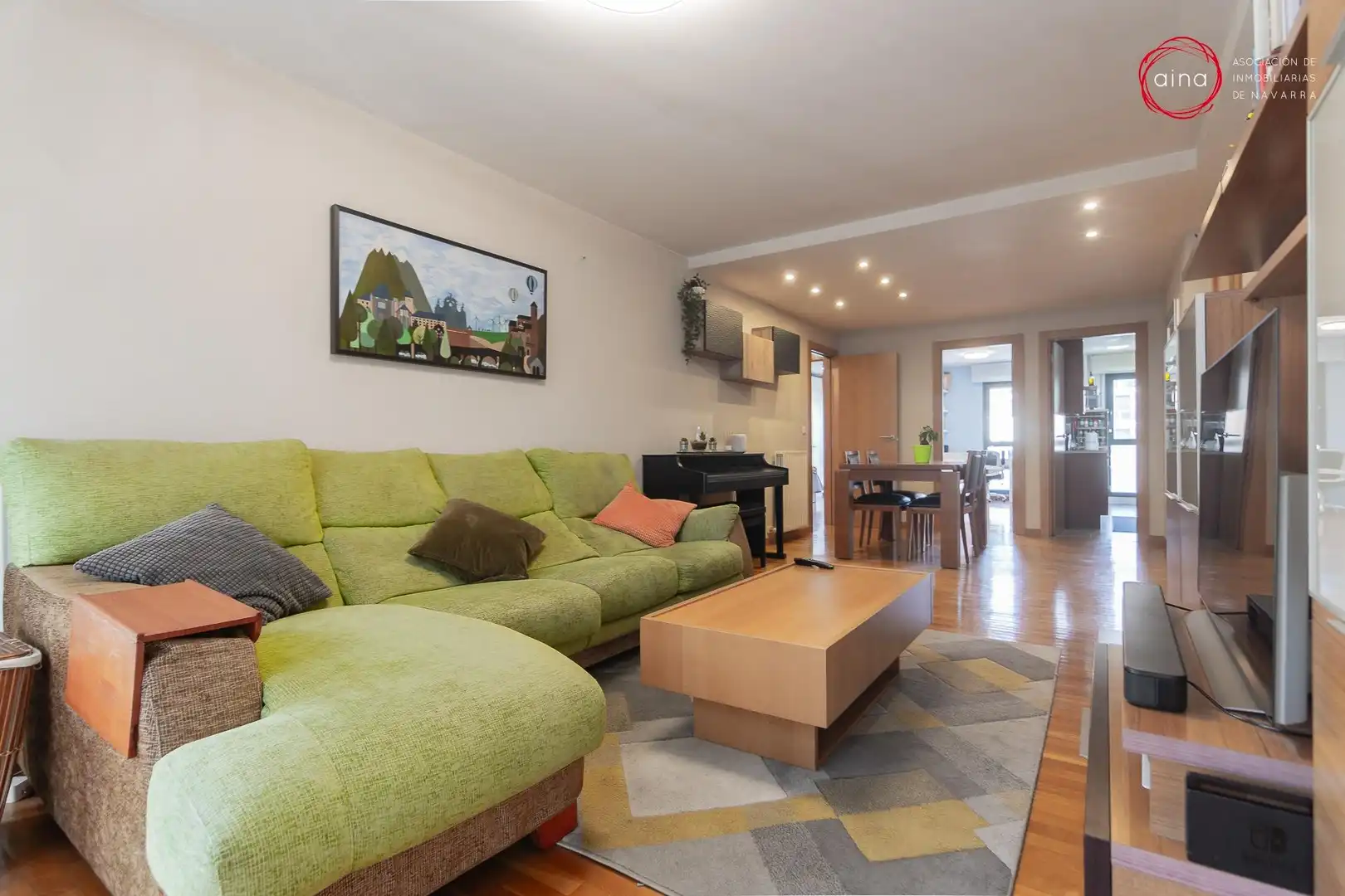 Sala de estar de Piso en venta en Berrioplano / Berriobeiti con Calefacción y Trastero