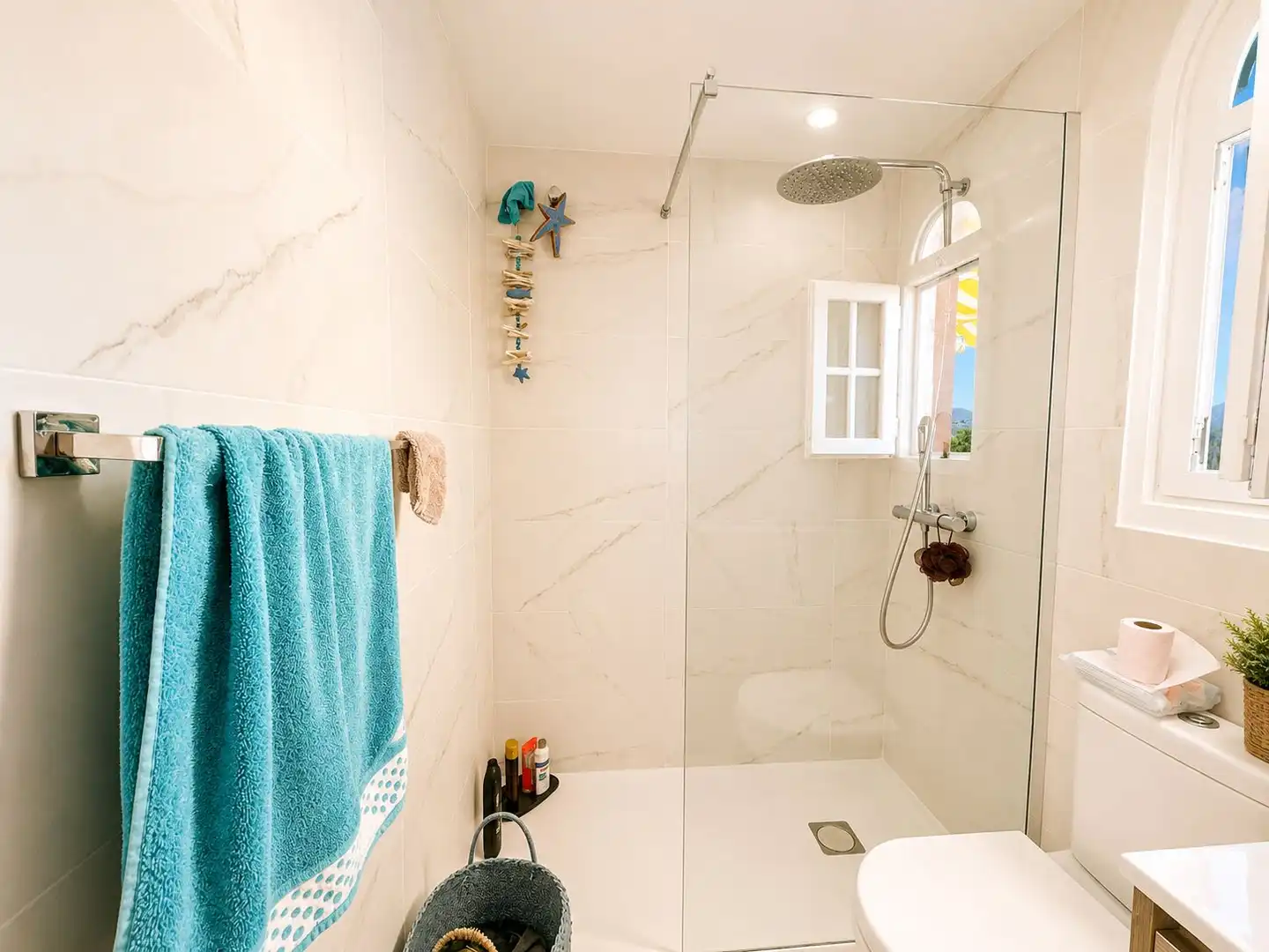 Bathroom of Apartments for rent in Jávea / Xàbia  with Air Conditioner, Heating and Terrace